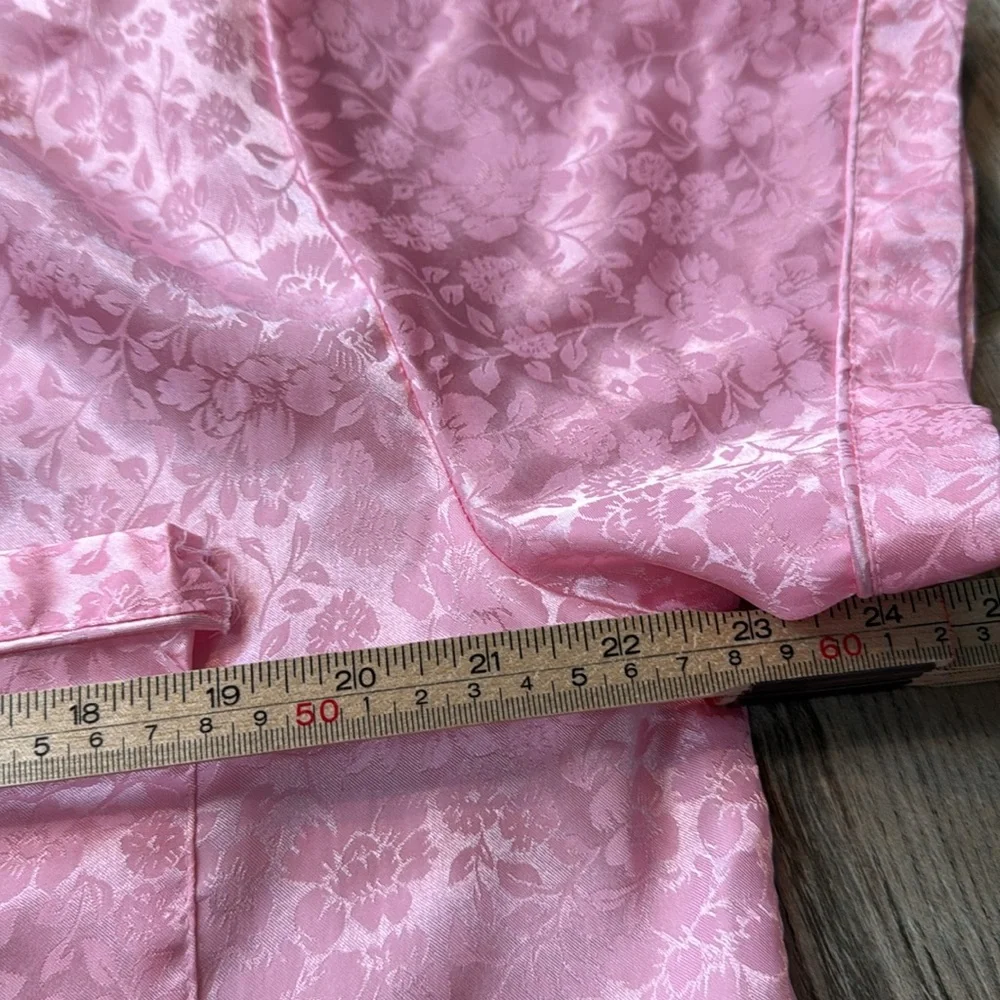 Secret Treasures Floral Satin Pajama‎ Short Set 2 piece Pink Large